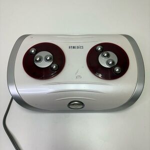 Homedics White and Red Foot Massager
